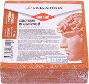 Пластилин скульптурный "VISTA-ARTISTA" СКУЛЬПТАЛИН VSSP-500 Studio 0.5 кг №9 терракотовый мягкий