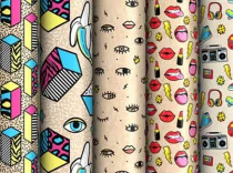 Бумага упаковочная крафт 70*100см, ArtSpace "Гламурный рок", 70г/м2