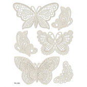 Наклейка кружевная, декоративная 11,5 х 20,5 см POL-102 A "Fun Kingdom"