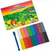 Набор пластилина детского классического "Цветик", со стеком, 16 цветов, 240 гр