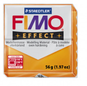 Пластика "Fimo effect", брус 56гр.Полупрозр. Оранжевый