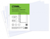 Папка-вкладыш с перфорацией (файл) СТАММ А3, 40мкм, глянцевая, горизонтальная