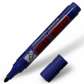 Маркер перманентный "Multi marker" шир.линии 3мм. Синий CROWN