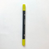 Аквамаркер "Сонет", двусторонний (кисточка и тонкий стержень), Желтый средний