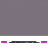 Аквамаркер "Сонет", двусторонний (кисточка и тонкий стержень), Сиренево-серый