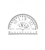 Транспортир 10 см. PROLine с дополнительной разметкой для многогранников