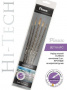 Набор кистей Синтетика 5 шт, круглые, короткая ручка Pinax HI-TECH (№5/0, 4, 7, 10 Лайнер №1) 
