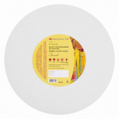 Холст на картоне "Сонет", круглый, диаметр 30 см, 280 г/м2, 100% хлопок, акриловый грунт, ср., зерно