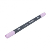 Аквамаркер "Сонет", двусторонний (кисточка и тонкий стержень), Розовый хинакридон