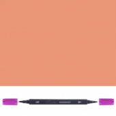 Аквамаркер "Сонет", двусторонний (кисточка и тонкий стержень), Пастельно-терракотовый