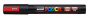 Маркер на водной основе UNI POSCA PC-5M 1,8-2,5мм овальный, № F15 Флуоресцентный красный