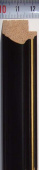 Багет деревянный (1м.) APR CM 1033 BLG матовый чёрный "Малайзия"