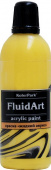 Краска декоративная, жидкий акрил Fluid Art "KolerPark" 80 мл., желтый КР.318