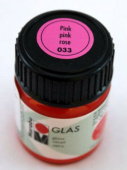 Краска для витража "Glas" Marabu 15мл. Розовый