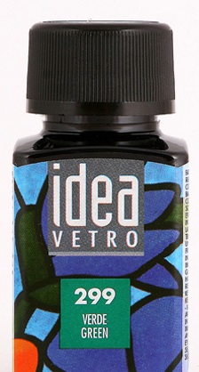 Краска лаковая по стеклу "idea vetro" Зеленый (60мл.) "Maimeri" Краска лаковая по стеклу "idea vetro" Зеленый (60мл.) "Maimeri"