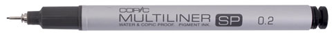 Copic заправляющийся MULTILINER SP 0,2mm Copic заправляющийся MULTILINER SP 0,2mm