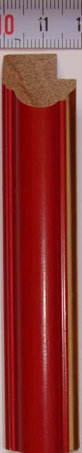 Багет деревянный (1м.) APR CM 1021 SRD матовый красный "Малайзия"