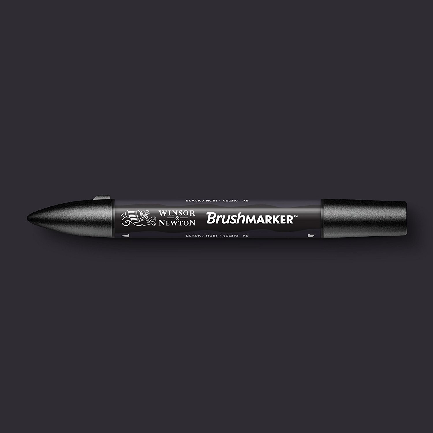 Маркер Brushmarker двухсторонний на спирт.основе цв.XB Черный Winsor&Newton