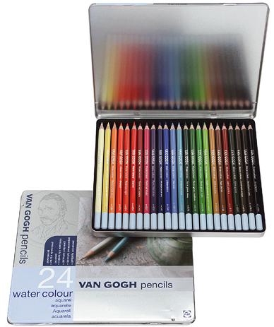 Набор акварельных карандашей VAN GOGH Базовый - 24 цвета, кор.металл Набор акварельных карандашей VAN GOGH Базовый - 24 цвета, кор.металл