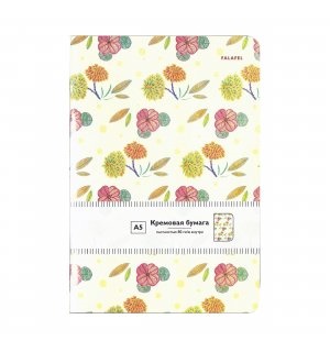Скетчбук FALAFEL FLOWERS 80г/кв.м 105х148мм 40л кремовая бумага Скетчбук FALAFEL FLOWERS 80г/кв.м 105х148мм 40л кремовая бумага