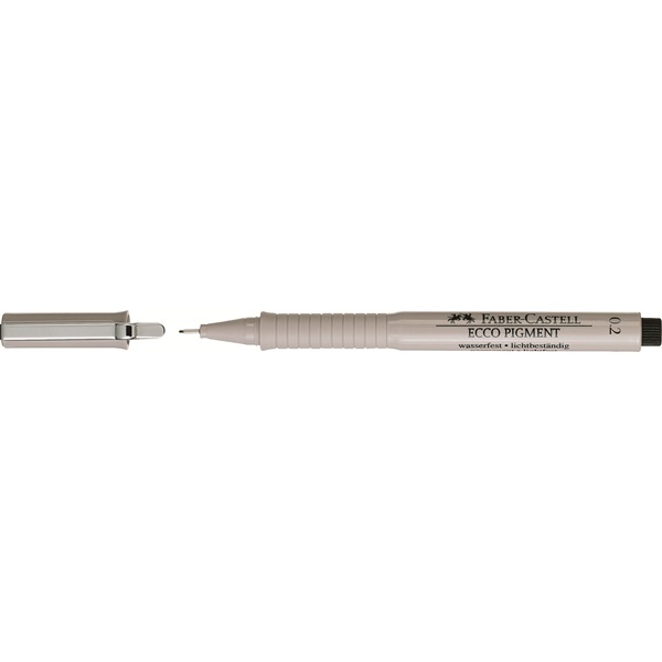 Ручка капиллярная Faber-Castell ECCO PIGMENT для черчен. 0,2мм Ручка капиллярная Faber-Castell ECCO PIGMENT для черчен. 0,2мм
