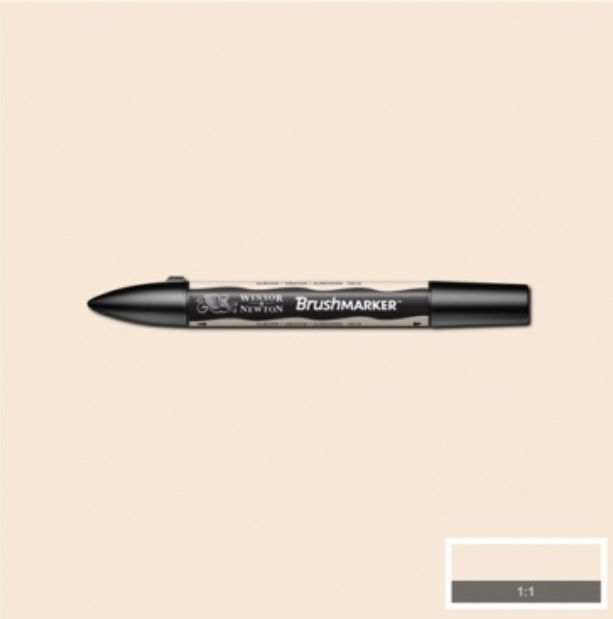 Маркер Brushmarker двухсторонний на спирт.основе цв.O819 Розовый миндальный Winsor&Newton