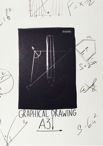 Папка для черчения Kroyter "Графика" А3, 10 листов, блок 200 гр., (Гознак) Папка для черчения Kroyter "Графика" А3, 10 листов, блок 200 гр., (Гознак)