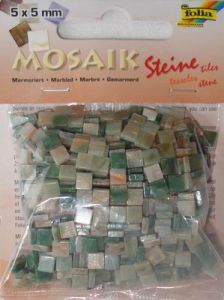 Мозаика "Мраморная" 5х5мм. 700шт. Оттенки зеленого Folia Мозаика "Мраморная" 5х5мм. 700шт. Оттенки зеленого Folia