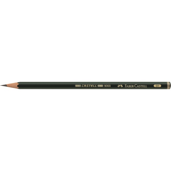 Карандаш чернографитовый Faber-Castell "Castell"-9000, 5H Карандаш чернографитовый Faber-Castell "Castell"-9000, 5H