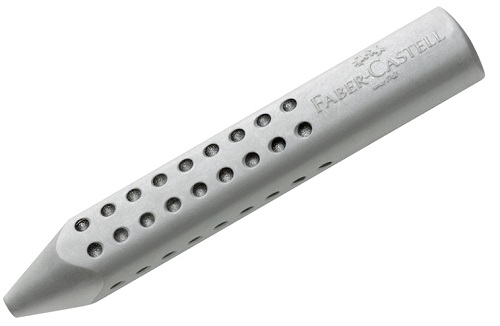 Ластик Faber-Castell "Grip 2001", трехгранный, серый, 90*15*15мм Ластик Faber-Castell "Grip 2001", трехгранный, серый, 90*15*15мм
