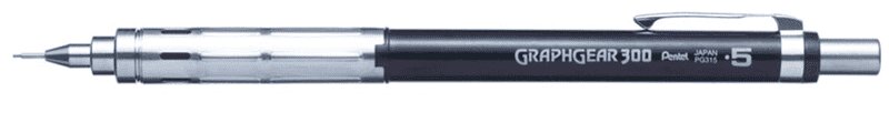 Карандаш автоматический GraphGear "Pentel" 300 0.5 мм PG315-TBX красный корпус, Япония Карандаш автоматический GraphGear "Pentel" 300 0.5 мм PG315-TBX красный корпус, Япония