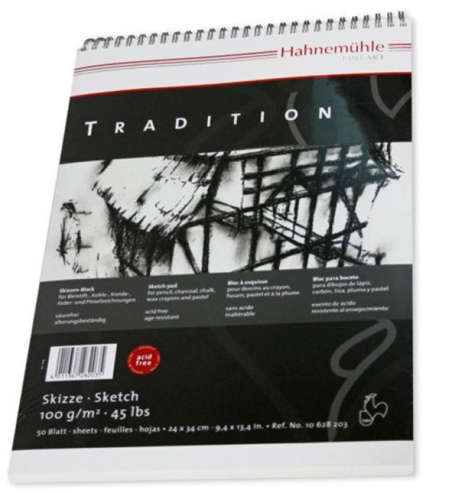 Альбом для эскизов на спирали "Tradition" 17х24 50л, 100г/м Альбом для эскизов на спирали "Tradition" 17х24 50л, 100г/м