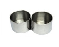 Маслёнка двойная, металл. без крышки "цилиндр" D6.1см. Маслёнка двойная, металл. без крышки "цилиндр" D6.1см.