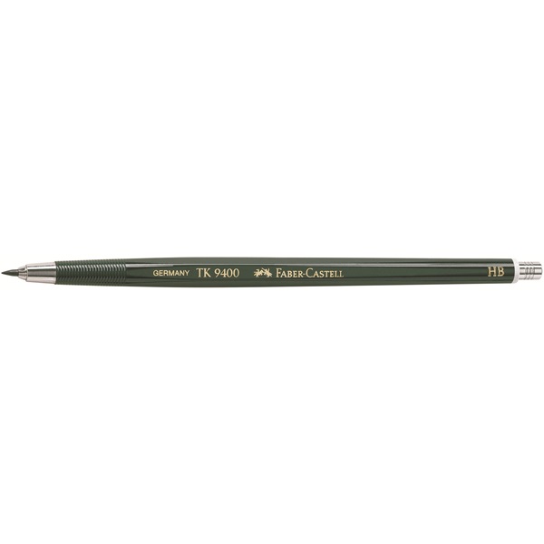 Карандаш цанговый Faber-Castell TK-9400 корп.зелен. 2мм НВ