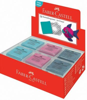 Ластик-клячка Faber-Castell, формопласт, 40*35*10 мм, цвет ассорти, пластиковый контейнер Ластик-клячка Faber-Castell, формопласт, 40*35*10 мм, цвет ассорти, пластиковый контейнер