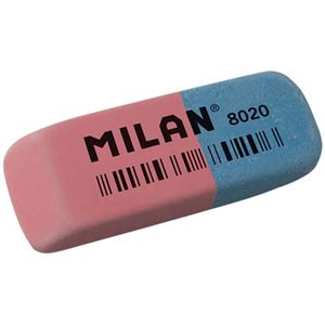 Ластик MILAN 8020, комбинированный, каучук, 65*23*7мм Ластик MILAN 8020, комбинированный, каучук, 65*23*7мм