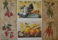 Карта для декупажа "Овощи" 21х30см. 54г/м2 (1шт.) (Уп. 5шт) Карта для декупажа "Овощи" 21х30см. 54г/м2 (1шт.) (Уп. 5шт)
