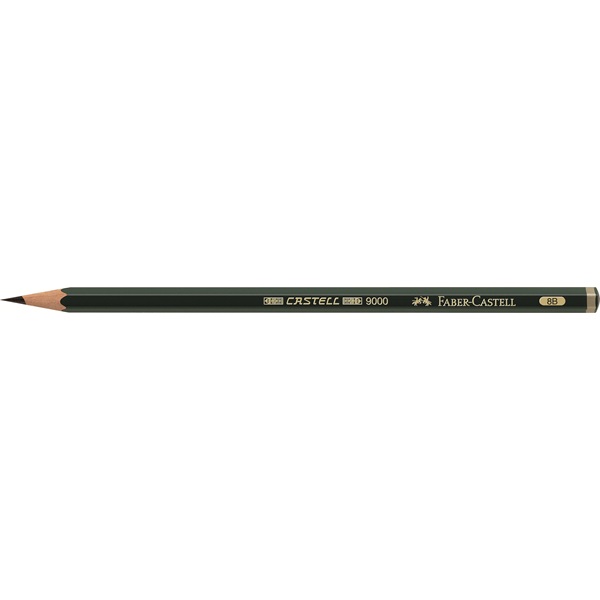 Карандаш чернографитовый Faber-Castell "Castell"-9000, 8В Карандаш чернографитовый Faber-Castell "Castell"-9000, 8В