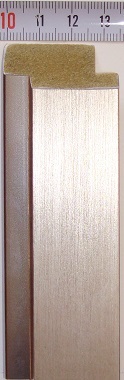 Багет пластиковый (1м.)(L 2.9м.) "Минерва" M 315-02 Серебро Багет пластиковый (1м.)(L 2.9м.) "Минерва" M 315-02 Серебро