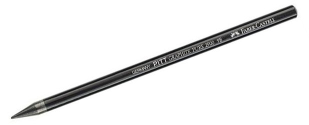 Графит натур.,в форме каранд. Faber-Castell "PITT MONOCHROME" 2900, 9В Графит натур.,в форме каранд. Faber-Castell "PITT MONOCHROME" 2900, 9В