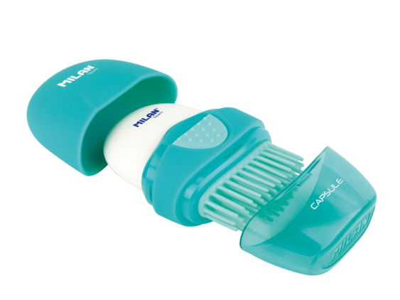 Ластик+щеточка MILAN 4900116 Capsule, дисплей Ластик+щеточка MILAN 4900116 Capsule, дисплей