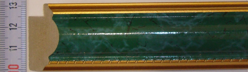 Рама 15 х 15 см. БС 802Ж со стеклом, багет пластиковый "Ю.Корея", "4 пальца"