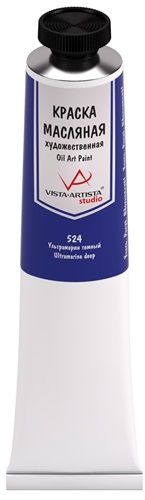 Краска масляная 45 мл "VISTA-ARTISTA" Studio VAOS-45 524 Ультрамарин темный (Ultramarine deep) Краска масляная 45 мл "VISTA-ARTISTA" Studio VAOS-45 524 Ультрамарин темный (Ultramarine deep)