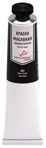 Краска масляная 45 мл "VISTA-ARTISTA" Studio VAOS-45 813 Сажа газовая (Lamp black) Краска масляная 45 мл "VISTA-ARTISTA" Studio VAOS-45 813 Сажа газовая (Lamp black)