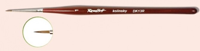 Кисть колонок круглая № 2 серия DK13R д/мод.ногтей, руч.кор. Бордо "Roubloff" Кисть колонок круглая № 2 серия DK13R д/мод.ногтей, руч.кор. Бордо "Roubloff"