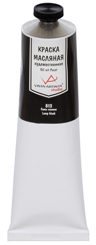 Краска масляная 120 мл "VISTA-ARTISTA" Studio VAOS-120 813 Сажа газовая Краска масляная 120 мл "VISTA-ARTISTA" Studio VAOS-120 813 Сажа газовая