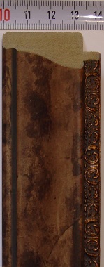 Багет пластиковый (1м.)(L 2.9м.) "Минерва" M 261-03 Коричневая кожа 