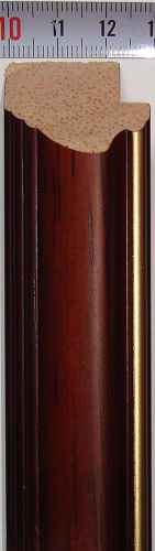 Рама 35 х 50 см. БС 224 МД со стеклом, багет деревянный "Малайзия", "4 пальца"