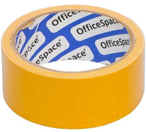 Клейкая лента двусторонняя OfficeSpace, 38мм*10м, полипропилен Клейкая лента двусторонняя OfficeSpace, 38мм*10м, полипропилен