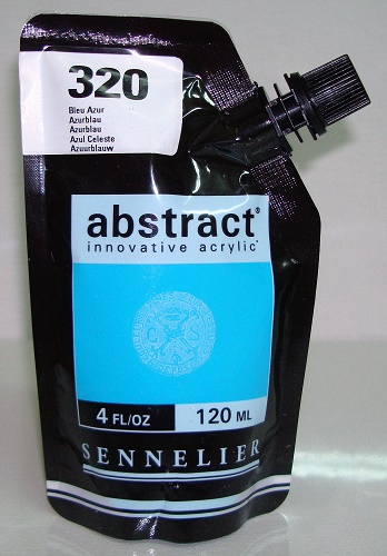 Акриловая краска Sennelier "Abstract" 120мл, голубой Акриловая краска Sennelier "Abstract" 120мл, голубой